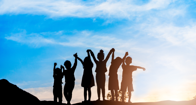 Groupe d'enfant pour du neurofeedback